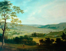 Копия картины "view of keighley" художника "брэдли джон"