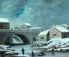Копия картины "old corn mill, keighley" художника "брэдли джон"