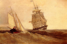 Картина "passing ships" художника "брэдфорд уильям"