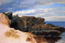 Картина "rock study at nahant, massachusetts" художника "брэдфорд уильям"