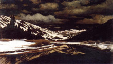 Копия картины "early winter in the sierra nevada" художника "брэдфорд уильям"