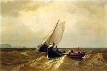 Картина "fishing boat in the bay of fundy" художника "брэдфорд уильям"