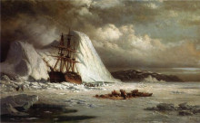 Копия картины "icebound ship" художника "брэдфорд уильям"