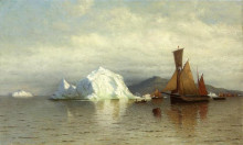 Картина "labrador fishing boats near cape charles" художника "брэдфорд уильям"