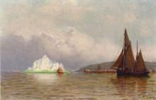 Копия картины "labrador fishing settlement" художника "брэдфорд уильям"