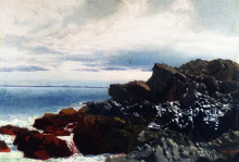 Картина "rocky shore" художника "брэдфорд уильям"