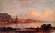 Репродукция картины "sunset of the labrador coast" художника "брэдфорд уильям"