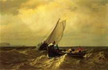 Картина "fishing boats on the bay of fundy" художника "брэдфорд уильям"