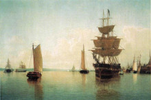 Копия картины "east river off lower manhattan" художника "брэдфорд уильям"