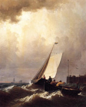 Картина "rough seas" художника "брэдфорд уильям"