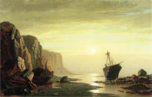 Копия картины "the coast of labrador" художника "брэдфорд уильям"