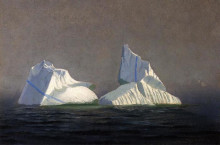 Картина "icebergs" художника "брэдфорд уильям"
