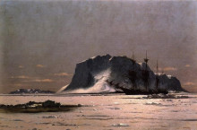 Репродукция картины "freeing a square rigger" художника "брэдфорд уильям"