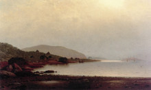 Репродукция картины "fishermen&#39;s homes near cape st. johns, coast of labrador" художника "брэдфорд уильям"