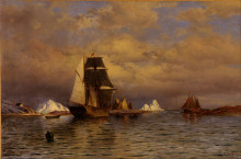 Копия картины "looking out of battle harbor" художника "брэдфорд уильям"