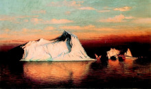 Репродукция картины "arctic scene" художника "брэдфорд уильям"