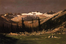 Копия картины "mount lyell above yosemite" художника "брэдфорд уильям"