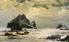 Репродукция картины "morning on the artic ice fields" художника "брэдфорд уильям"