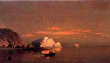 Копия картины "fishermen off the coast of labrador" художника "брэдфорд уильям"