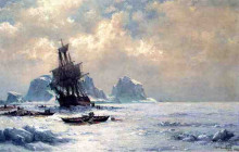 Картина "caught in the ice" художника "брэдфорд уильям"