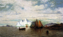Копия картины "icebergs" художника "брэдфорд уильям"