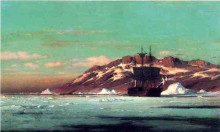 Репродукция картины "arctic scene" художника "брэдфорд уильям"