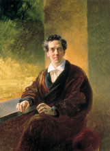 Копия картины "портрет графа а.а.перовского" художника "брюллов карл"