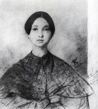 Репродукция картины "портрет ю. п. соколовой, сестры художника" художника "брюллов карл"