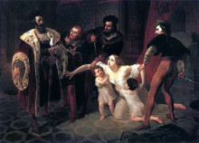 Копия картины "смерть инессы де кастро" художника "брюллов карл"