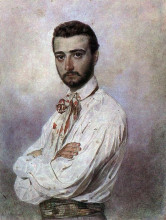 Копия картины "портрет винченцо титтони" художника "брюллов карл"