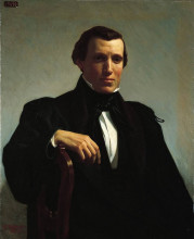 Репродукция картины "portrait of monsieur m." художника "бугро вильям адольф"