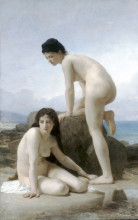 Копия картины "the&#160;two&#160;bathers" художника "бугро вильям адольф"