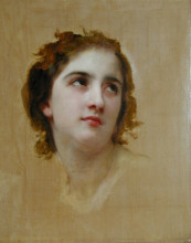 Копия картины "sketch of a young woman" художника "бугро вильям адольф"