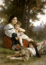 Копия картины "mother and children" художника "бугро вильям адольф"