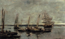 Копия картины "near camaret" художника "буден эжен"