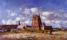 Картина "camaret, the jetty" художника "буден эжен"