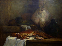 Копия картины "still life with skate" художника "буден эжен"