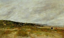 Копия картины "deauville, the dunes" художника "буден эжен"