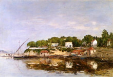 Репродукция картины "petit port de saint-jean near villefranche" художника "буден эжен"