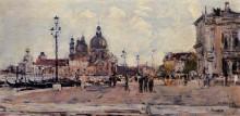Копия картины "pier in venice" художника "буден эжен"