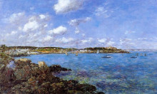 Репродукция картины "the bay of douarnenez" художника "буден эжен"