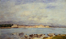 Репродукция картины "antibes" художника "буден эжен"