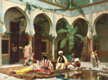 Копия картины "le harem du palais" художника "буланже гюстав"