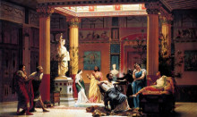 Картина "the flute concert" художника "буланже гюстав"