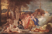 Картина "bacchus and ceres with nymphs and satyrs" художника "бурдон себастьян"