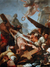 Картина "le crucifiement de saint pierre" художника "бурдон себастьян"