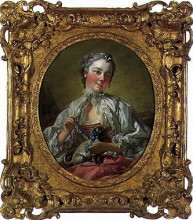 Репродукция картины "портрет мадам буше" художника "буше франсуа"