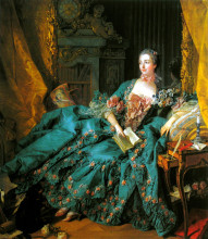Репродукция картины "мадам де помпадур" художника "буше франсуа"