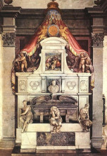 Репродукция картины "monument to michelangelo" художника "вазари джорджо"