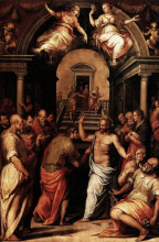 Картина "the incredulity of st. thomas" художника "вазари джорджо"